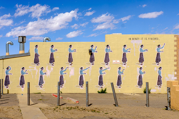 Gas station mural, Kayenta, Navajo Nation