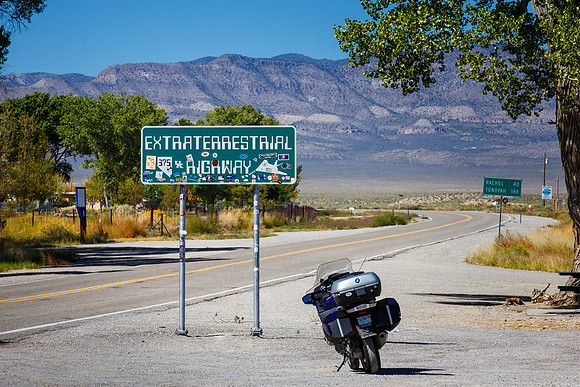 Exceed speed limit here, Hwy 375, Nevada