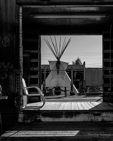 Backyard boxcar, Gunnison, Colo.