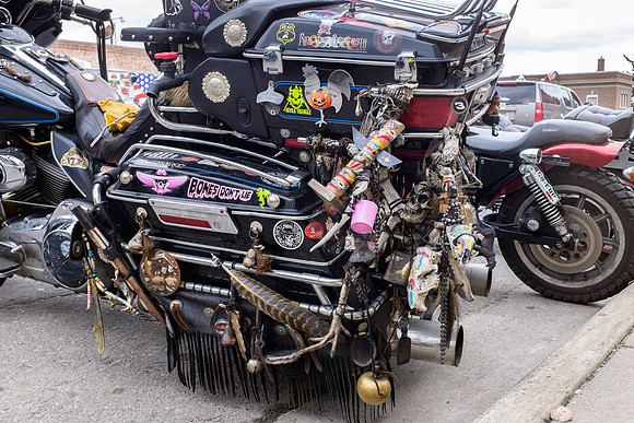 Itinerant Farrier's home, Biker Rally, Red Lodge, Montana